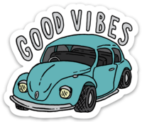 Good Vibes Car Sticker