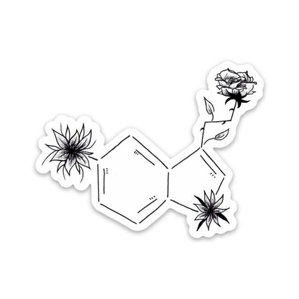 Black and White Serotonin Symbol